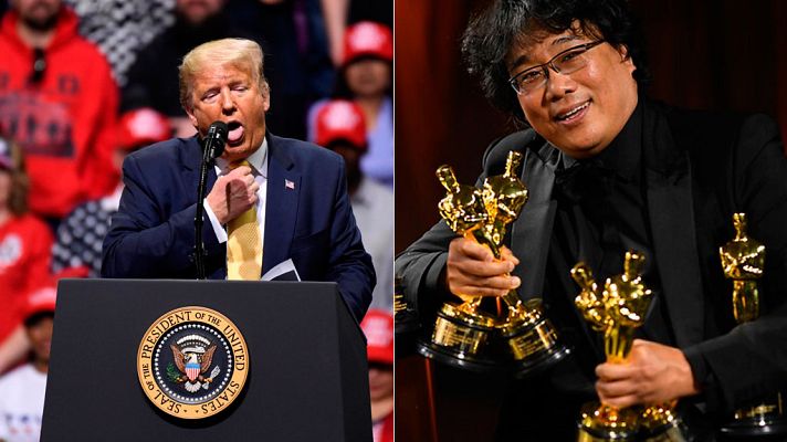 Telediario 1 - Donald Trump critica a la Academia de Cine por premiar a la película coreana 'Parásitos'