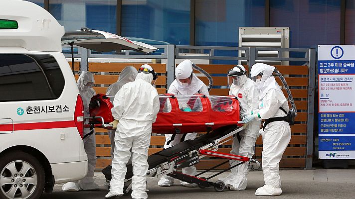 Telediario 1 - Aumentan los casos de coronavirus en Corea del Sur y Japón