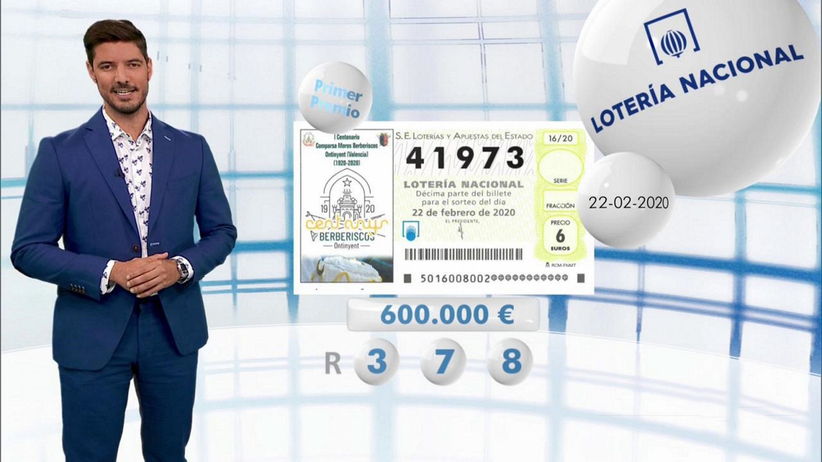 Lotería Nacional - 22/02/20  - RTVE.es