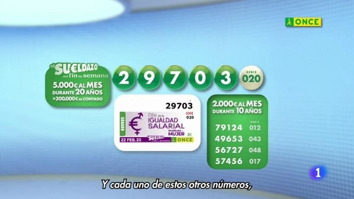 Sorteos ONCE - Sorteo ONCE - 22/02/20