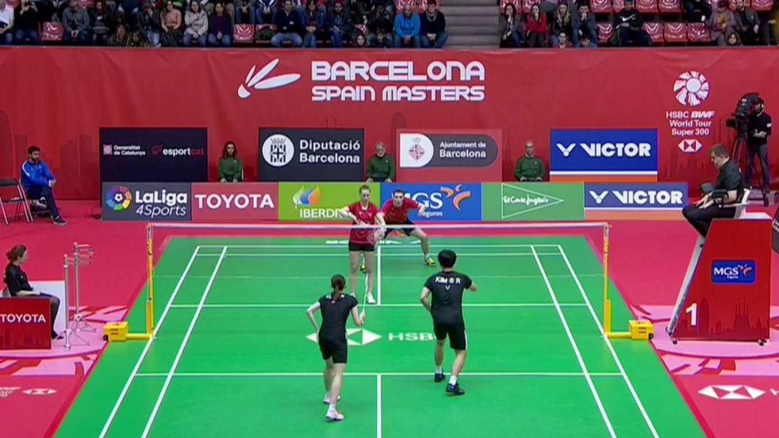 Bádminton Barcelona Spain Masters Final Doble Mixto Corea Francia