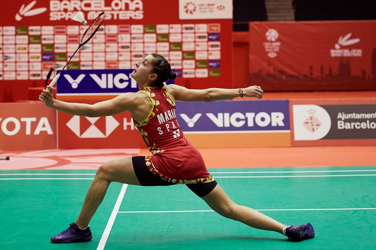 Bádminton - Barcelona Spain Masters Final Individual Femenina: C. Marín - P. Chochuwong - RTVE.es