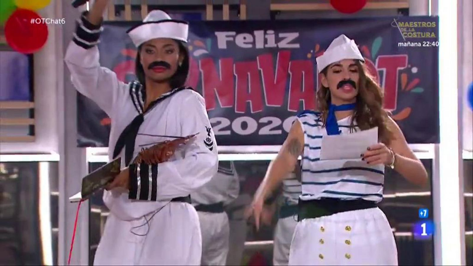 OT 2020 | Nia y Anajú cantan "Cuando zarpa el amor" en El Chat de Operación Triunfo