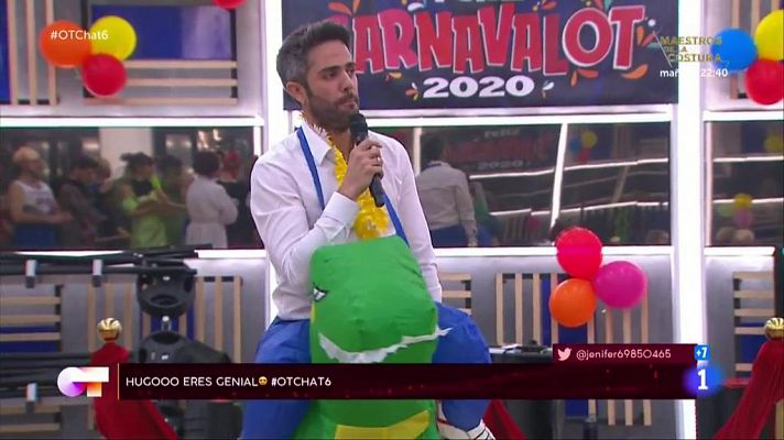 Roberto Leal improvisa un rap en El Chat de OT