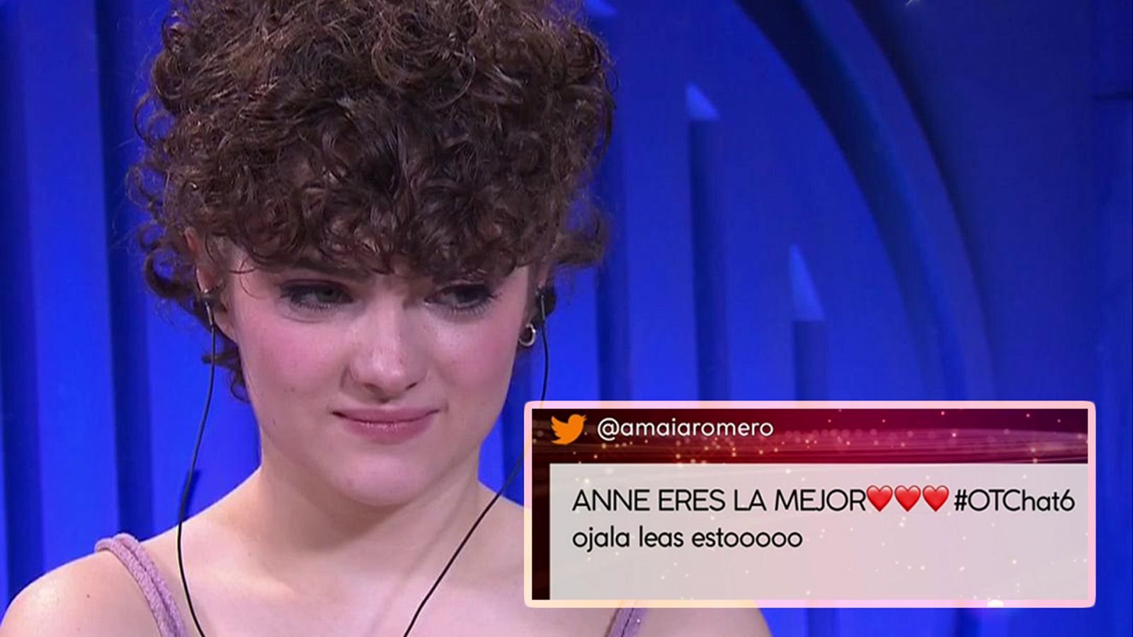 Anne recibe el apoyo de Amaia Romero y Gèrard en El Chat