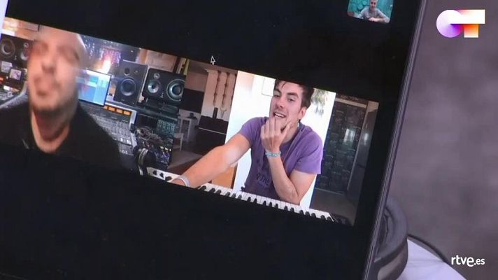 OT 2020 - Hugo habla con Andrés Ceballos y Pablo Cebrián