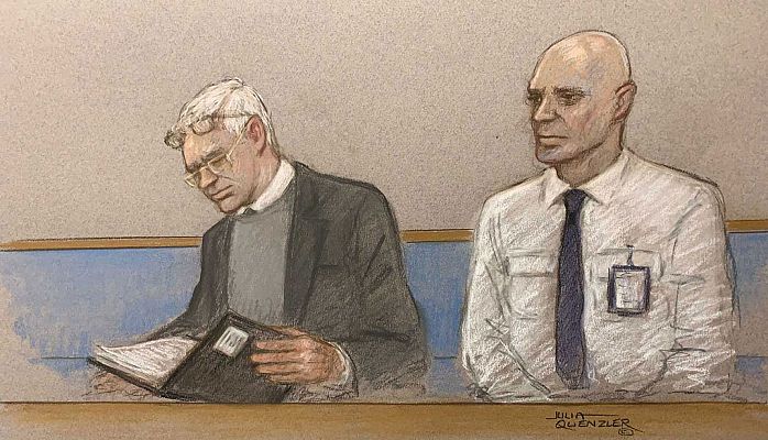 Telediario 1 - Comienza en Reino Unido el juicio para la extradición a EE.UU. de Julian Assange