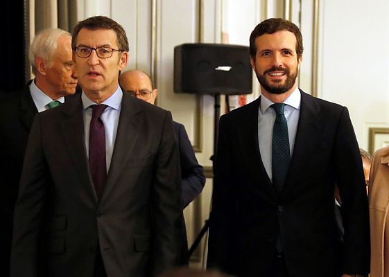 Telediario 1 - Discrepancias en el PP por la coalición con Ciudadanos