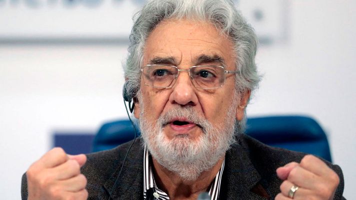Telediario 1 - Plácido Domingo pide perdón a las mujeres que lo han denunciado por acoso sexual