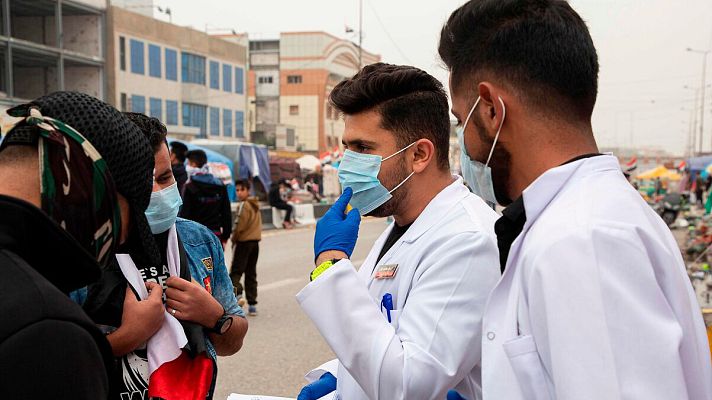 Telediario 1 - Se eleva el número de países afectados por el coronavirus