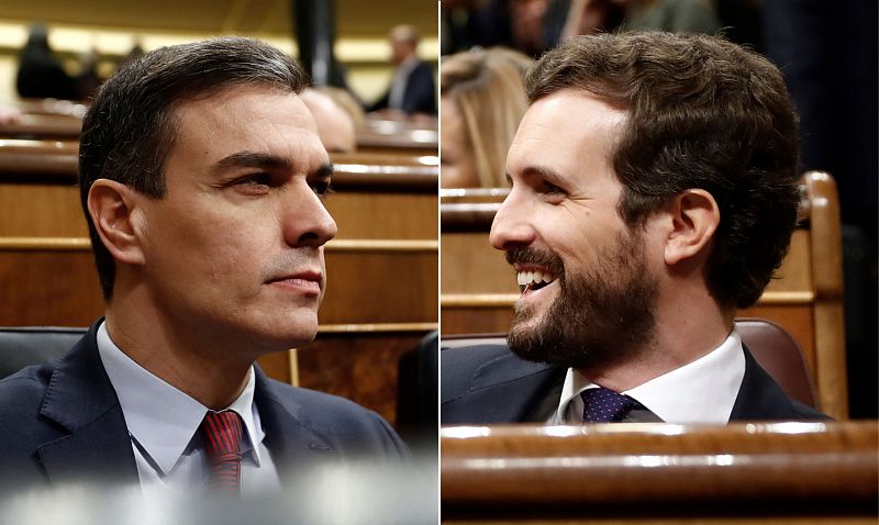 Sánchez defiende el diálogo con Torra y Casado le acusa de abrir el "zoco" a la autodeterminación