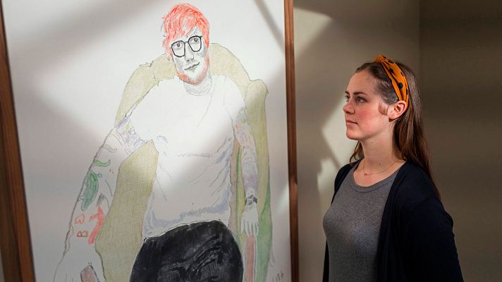 Telediario 1 - Una gran exposición en Londres repasa la trayectoria de David Hockney en más de 150 dibujos