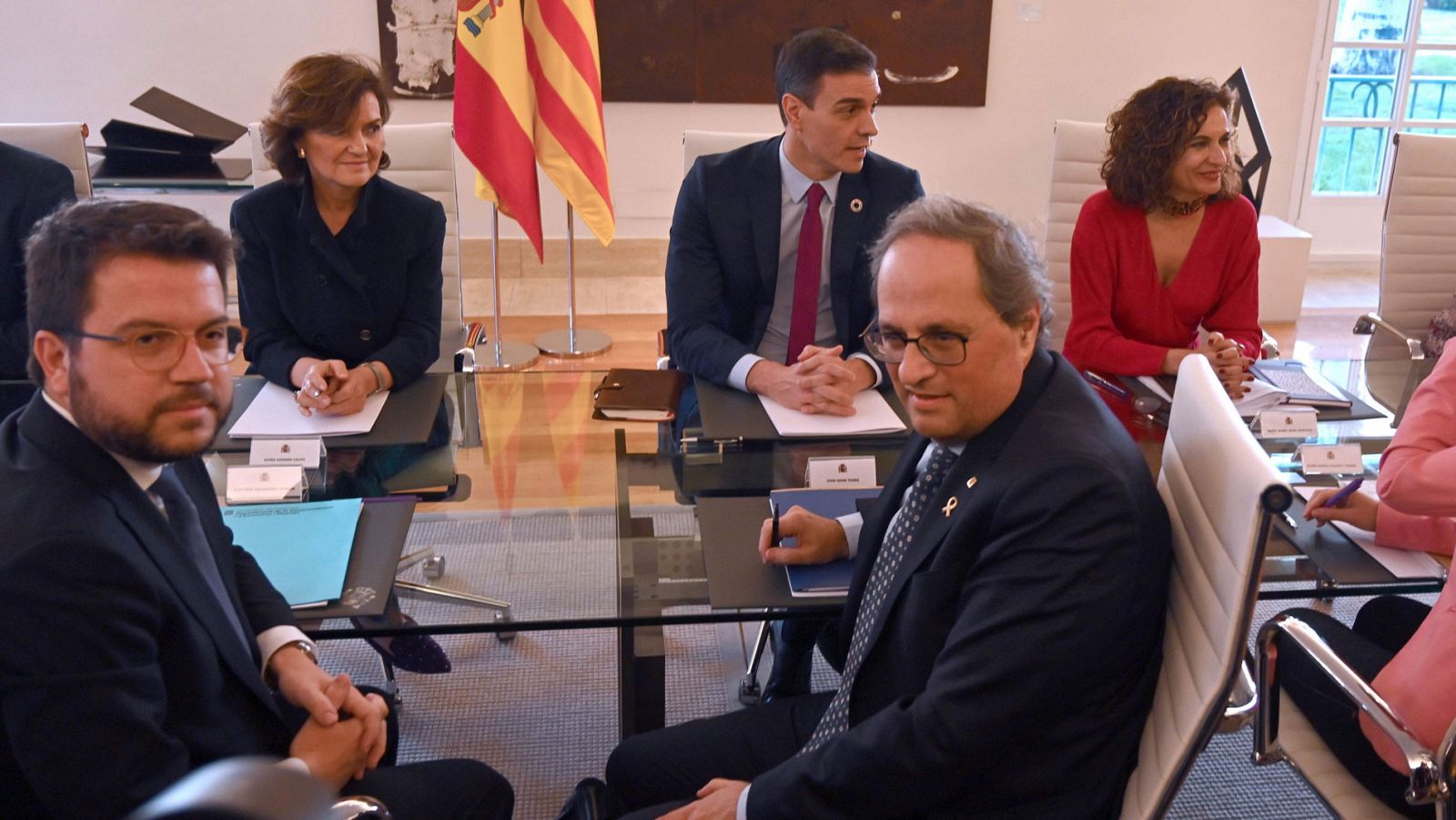Sánchez y Torra acuerdan reuniones mensuales de la mesa de diálogo entre Madrid y Barcelona
