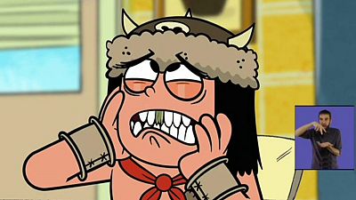 Fangbone - La cabra de más cabras (en lengua de signos) - RTVE.es - Fangbone: Aventuras cavernícolas | Ver