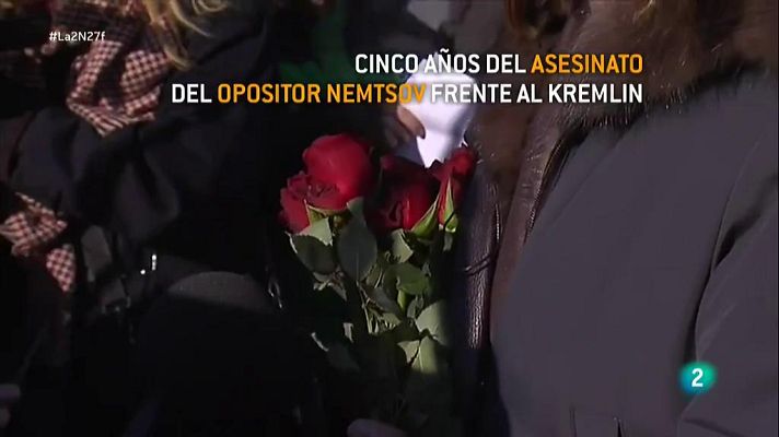 La 2 Noticias - Cinco años del asesinato del opositor Nemtsov