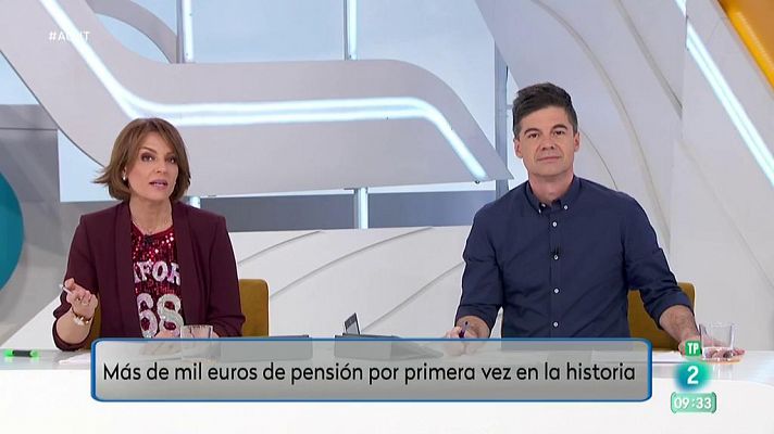 Más de 1000 ¿ de pensión media en España