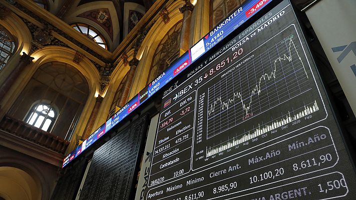 Informativo 24h - Las Bolsas europeas caen por el coronavirus