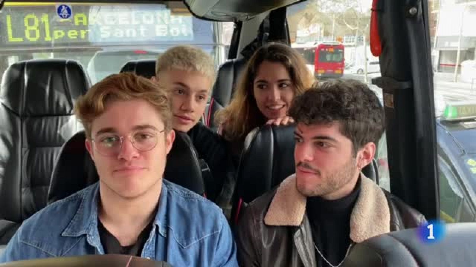 OT 2020 | Gèrard, Anajú, Rafa y Hugo de camino a la firma de discos en Barcelona