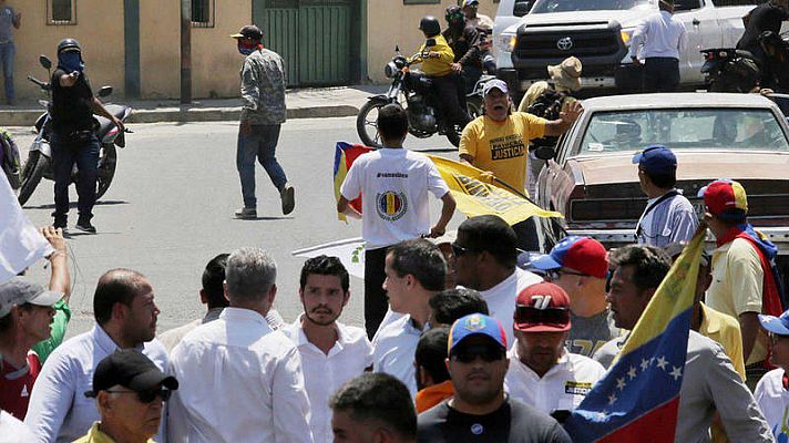 Guaidó denuncia que ha sido víctima de un intento de asesinato y culpa a Nicolás Maduro