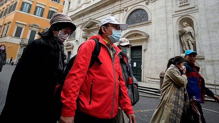 Telediario 1 - Aumentan las medidas en el mundo para evitar los contagios