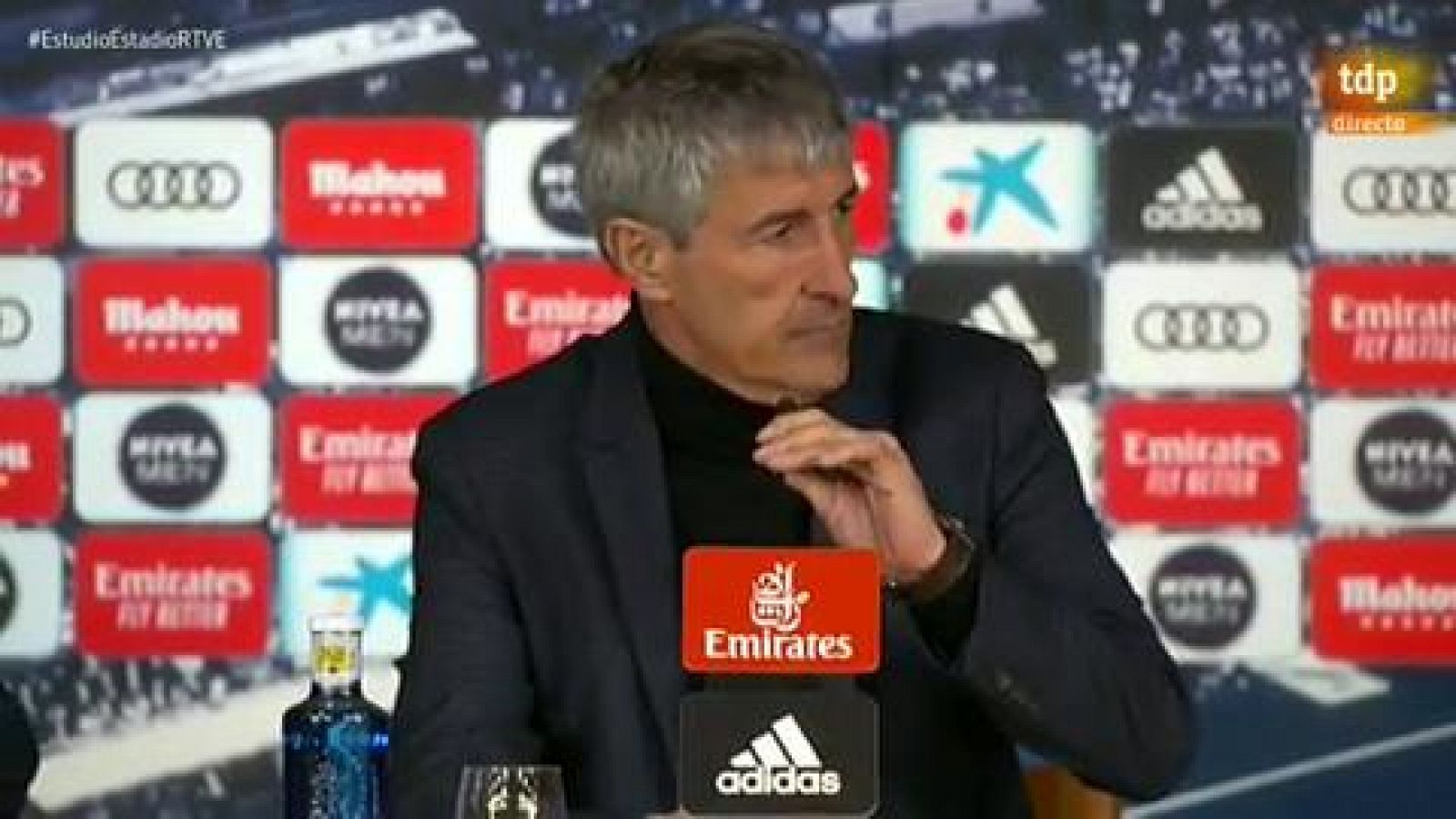 Real Madrid-Barcelona |  Setien: "Hemos tenido ocasiones y no hemos marcado"
