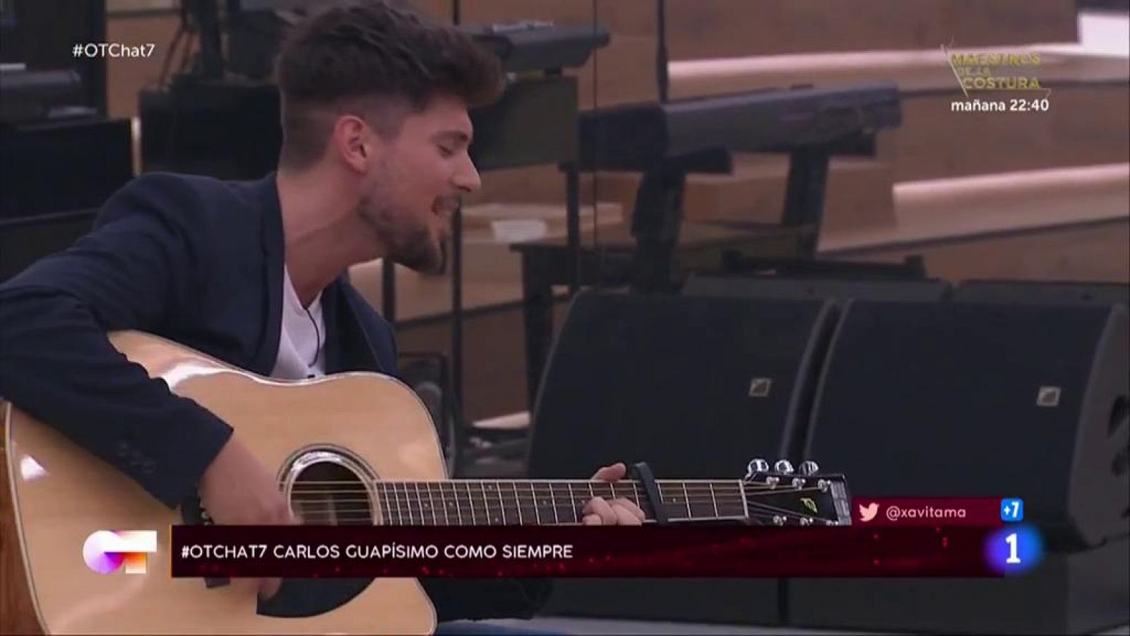 Carlos Right canta y se despide de los chicos en El Chat de Operación Triunfo 2020