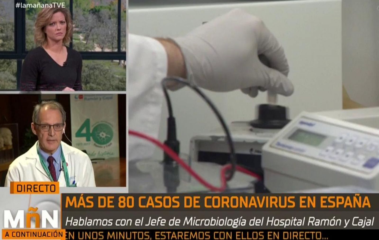 La Mañana - Rafael Cantón Jefe de Servicios de Microbiología del Ramón y Cajal: "El tratamiento en Sevilla parece la mejor opción terapéutica contra el brote"