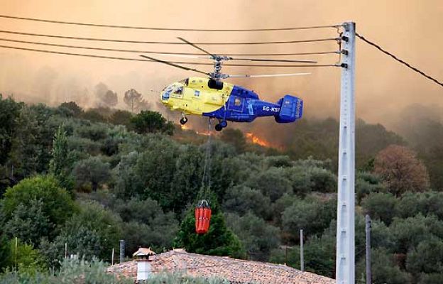 Víctima mortal en el fuego de Ávila