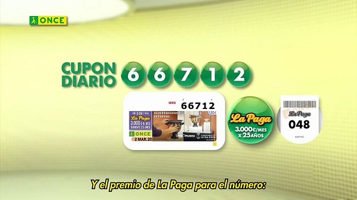 Sorteos ONCE - Sorteo ONCE - 02/03/20