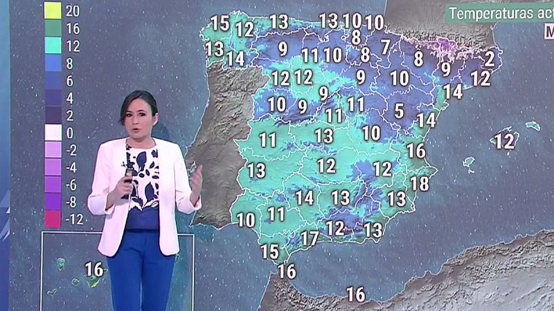 Lluvia persistente en el oeste de Galicia y viento intenso en diversas zonas