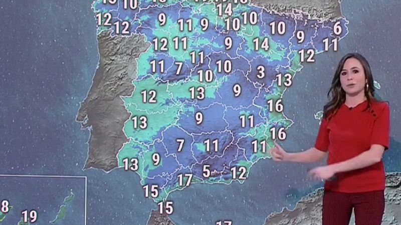 Lluvias fuertes en el norte peninsular y viento intenso en diversas zonas