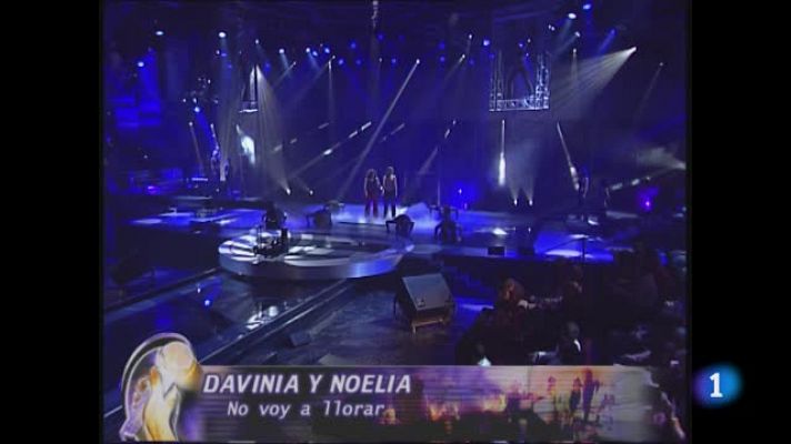Noelia y Davinia de OT 2003 cantan"No voy a llorar"