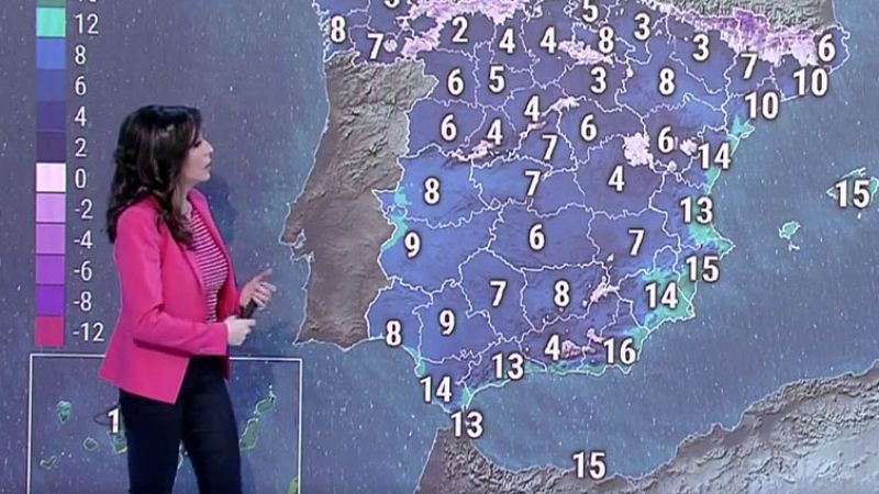 Lluvias en el norte, descenso térmico generalizado y fuerte viento