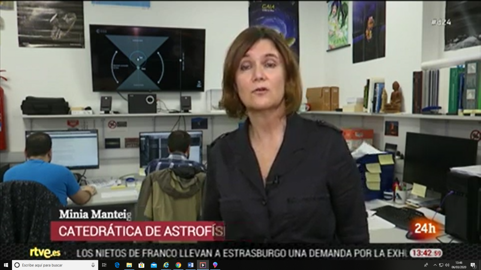 Minia Manteiga, referente de la astrofísica en Galicia