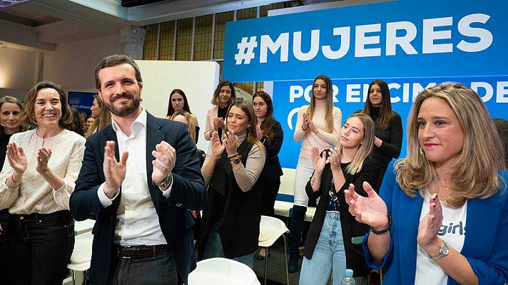 Telediario 1 - Casado sale en defensa de Álvarez de Toledo tras sus polémicas declaraciones sobre feminismo