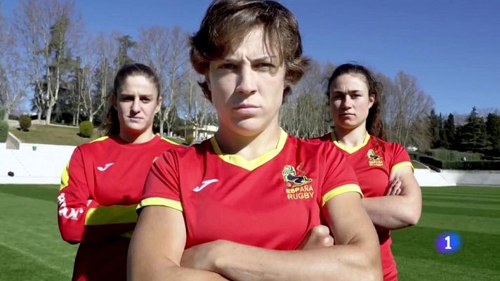Telediario 1 - El spot de la selección femenina de rugby: "No es fácil ser una leona"