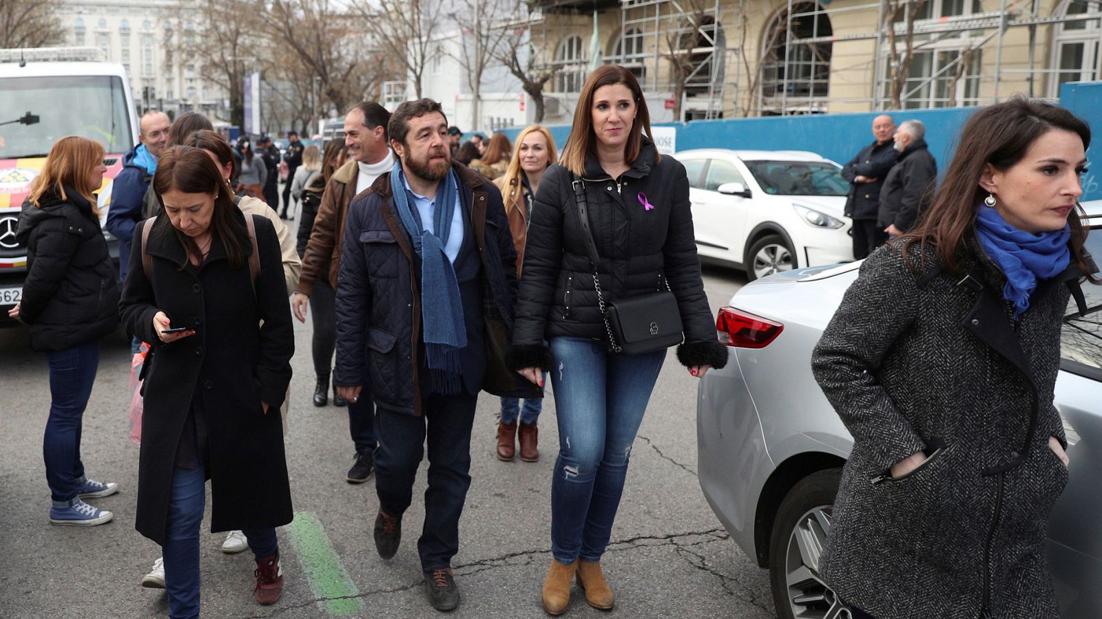 Ciudadanos abandona la marcha del Día de la Mujer en Madrid tras ser increpados