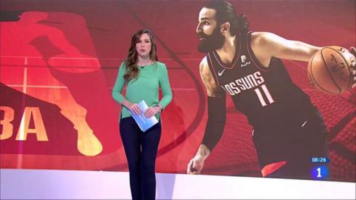 Telediario 1 - Espectacular triple-doble de Rubio y victoria de los Suns ante los Bucks