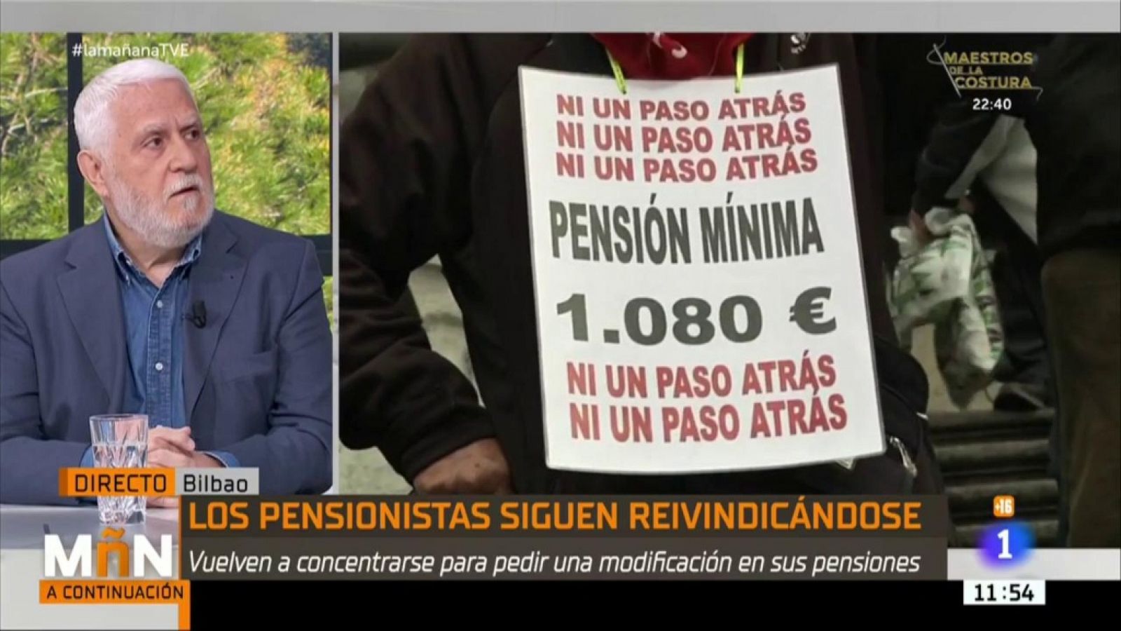 La Mañana - Manifestación de pensionistas en Bilbao: "Somos los pensionistas jubilados peor tratados"