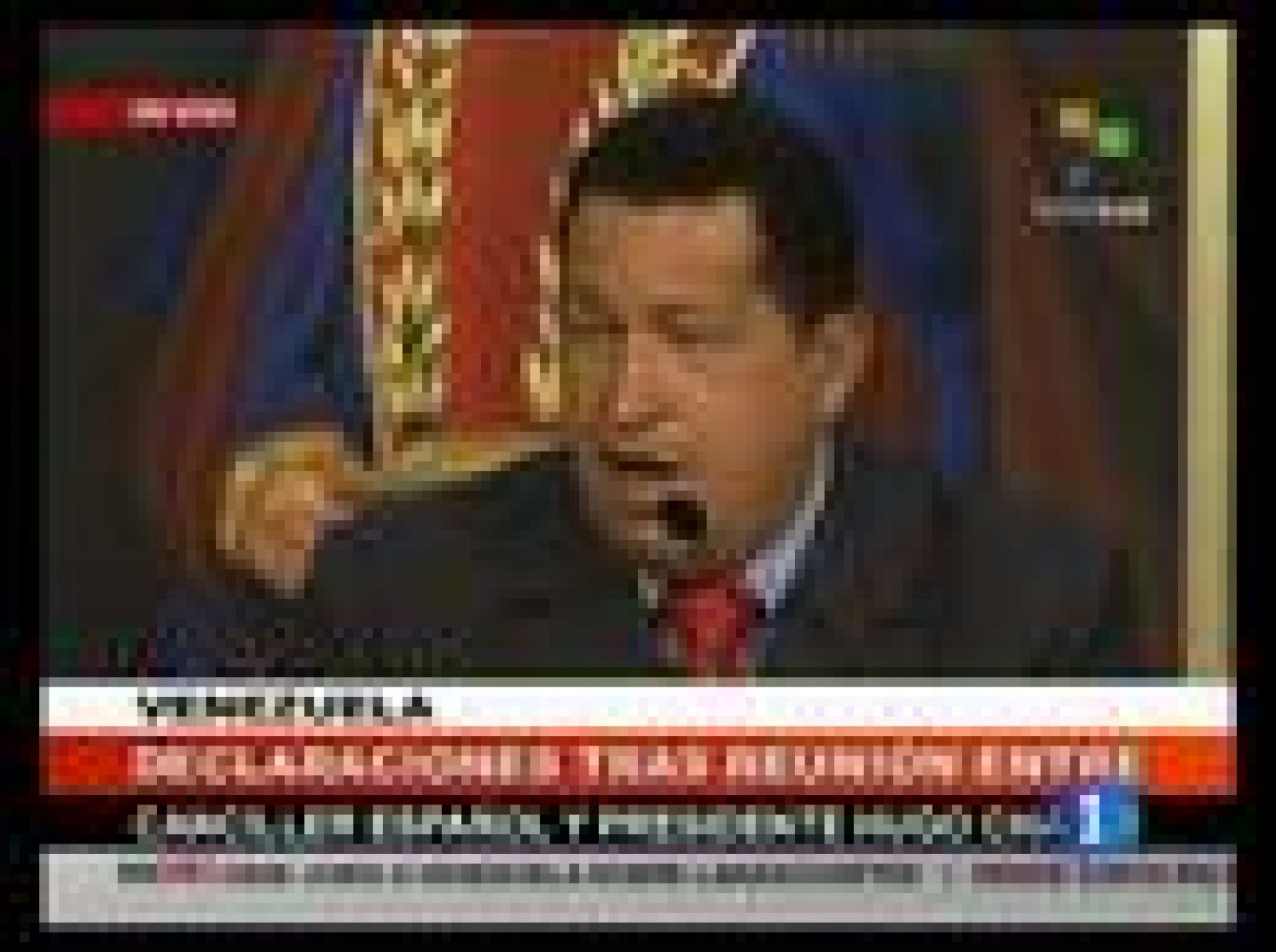 El presidente venezolano, Hugo Chávez, se reúne con el ministro español de Asuntos Exteriores | Ver