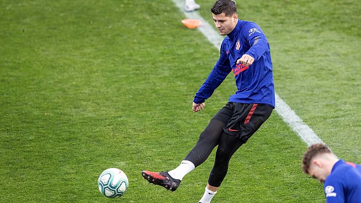Telediario 1 - Morata, ausente en el entrenamiento previo a Liverpool