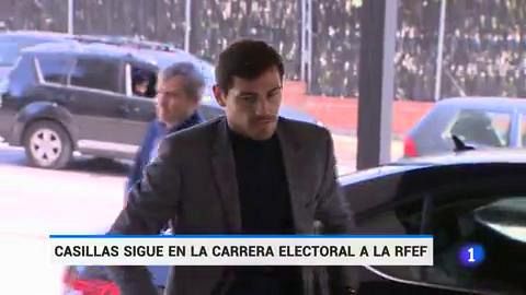 Casillas sigue adelante en la carrera electoral a la RFEF