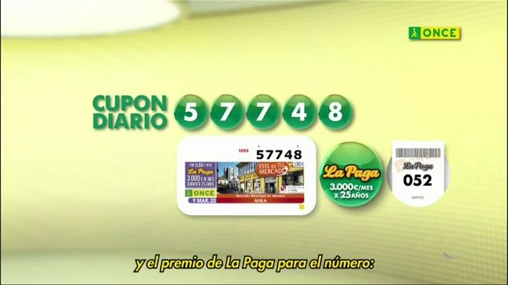 Sorteos ONCE - Sorteo ONCE - 09/03/20