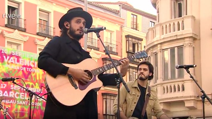 Cultura en Rtve.es - Concierto de Morat en la plaza del Callao de Madrid