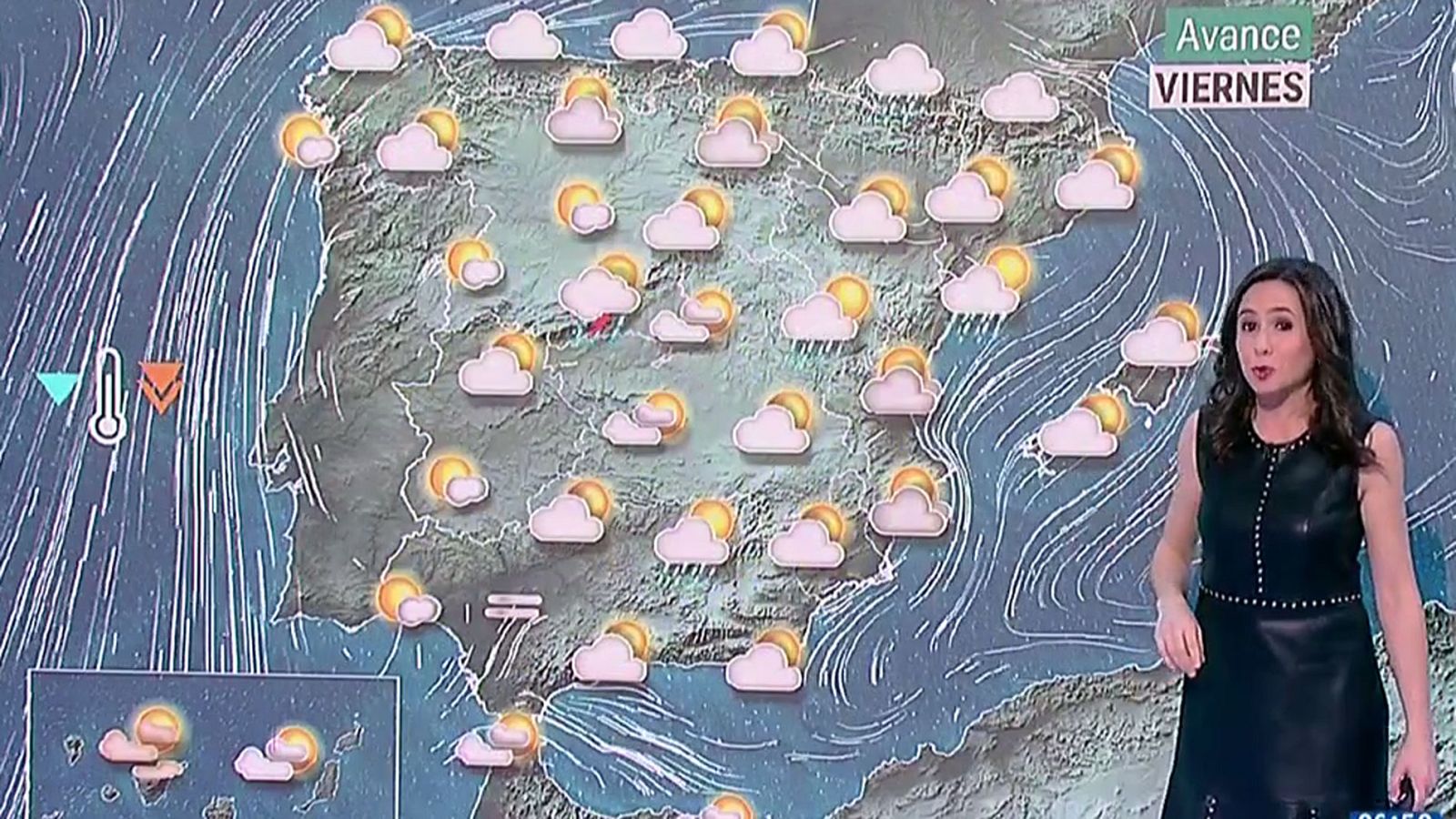 Lluvia en el extremo norte y valores altos para la época en casi todo el país