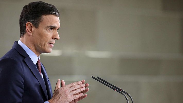 Telediario 1 - Sánchez urge a unos Presupuestos "extrasociales" para afrontar el impacto del Coronavirus