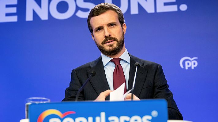 Telediario 1 - Casado: "El Gobierno está reaccionando muy tarde"
