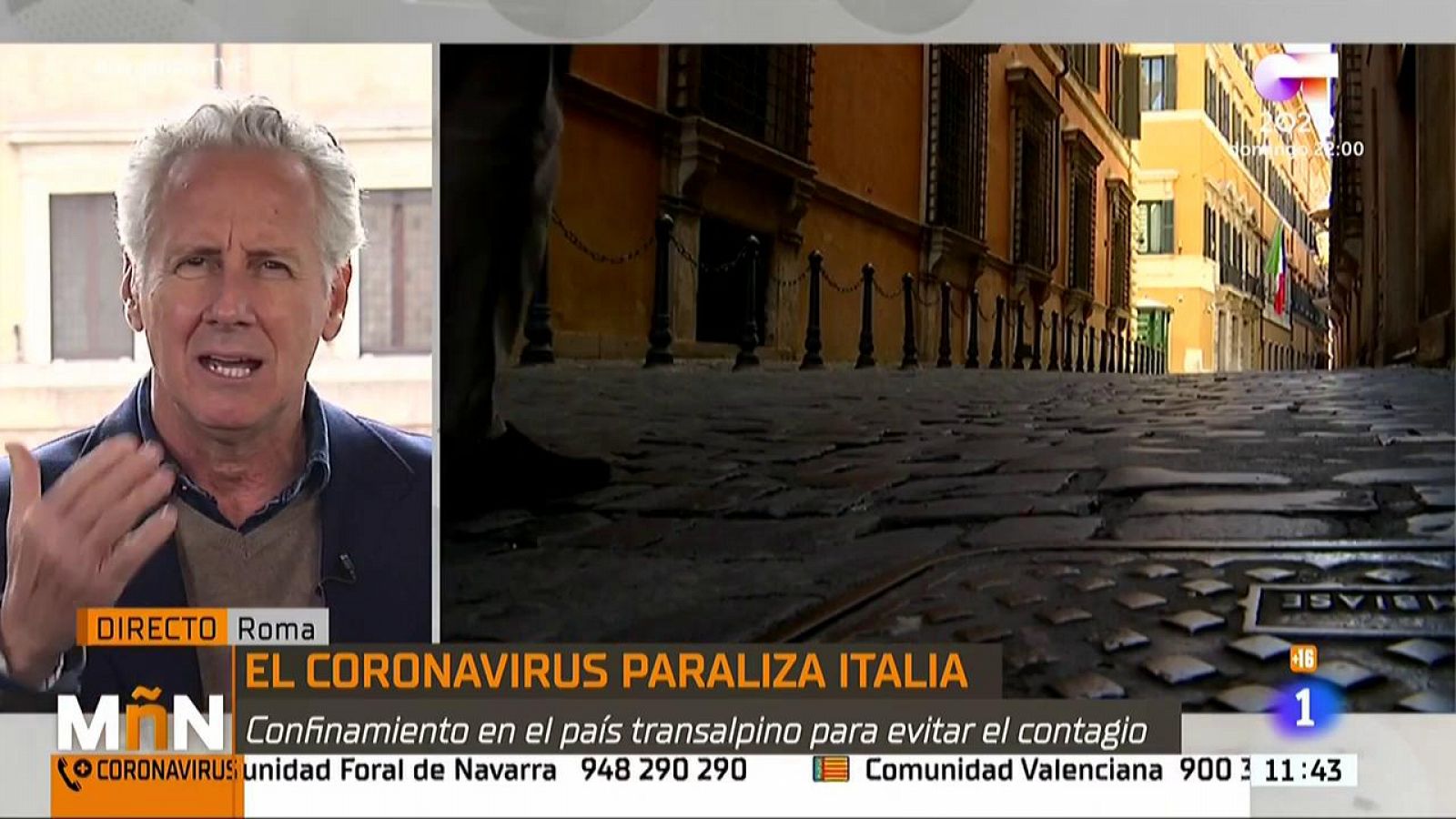 Lorenzo Milá, sobre el coronavirus en Italia: "Hemos necesitado un tiempo para comprenderlo"