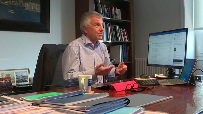 Telediario 1 - Samaranch a los atletas: "Que entrenen que van a estar en Tokio 2020"