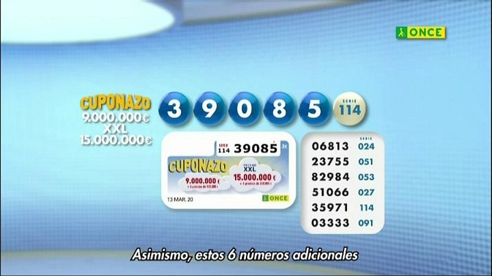 Sorteos ONCE - Sorteo ONCE - 13/03/20